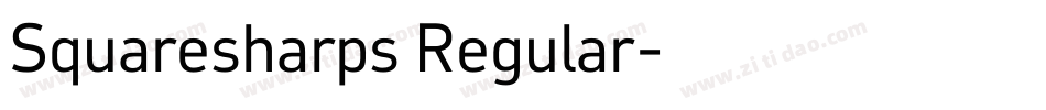 Squaresharps Regular字体转换